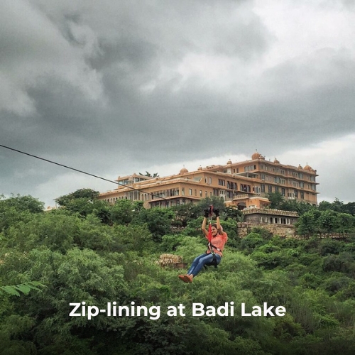 Zip-lining at Badi Lake